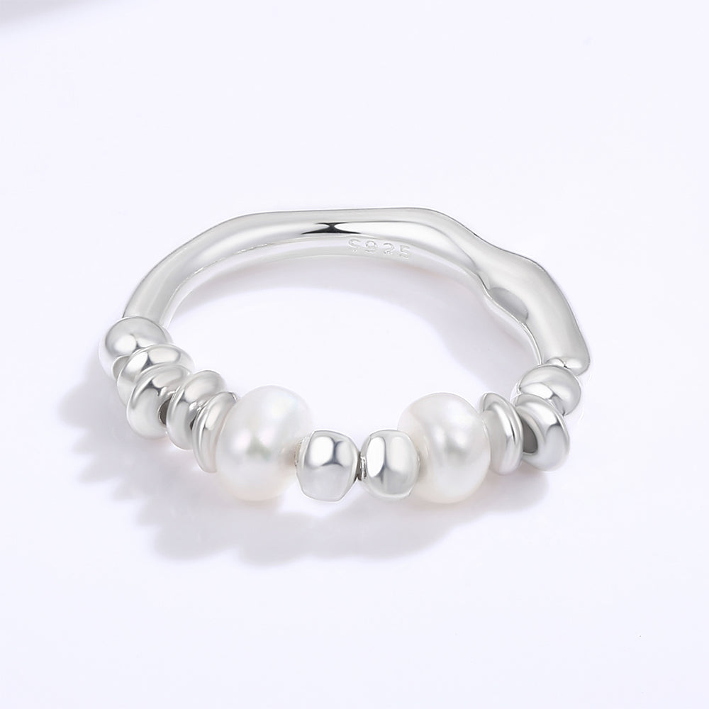 Inel din Aliaj Placat cu Aur ( 10 grame ) cu Cristal Alb Emporia®