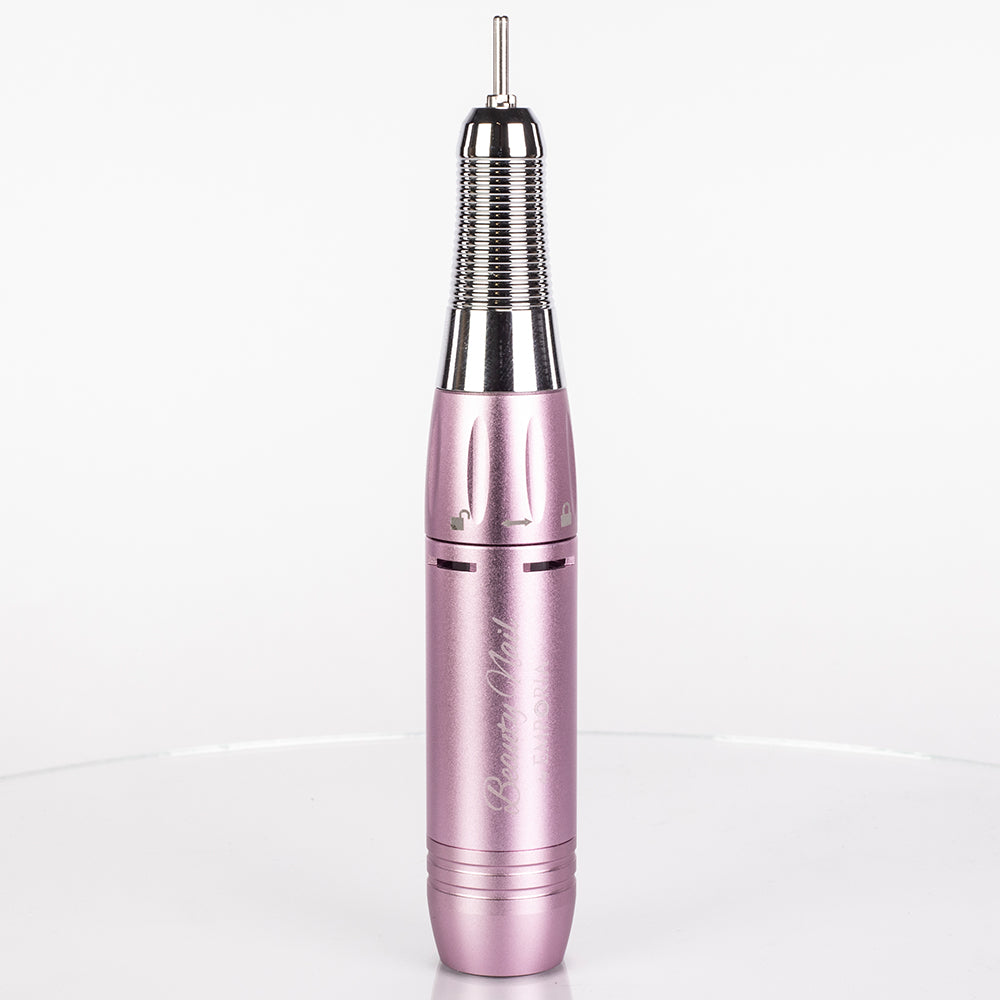Pilă de unghii profesională Emporia Beauty cu capete interschimbabile – Roz