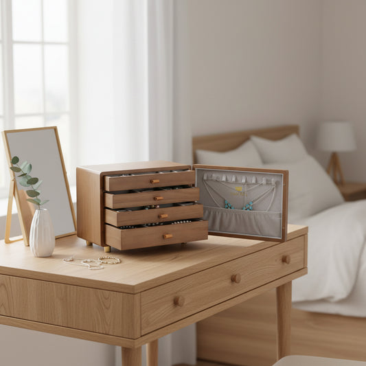 Organizator de bijuterii Emporia cu sertare multiple – mini comodă