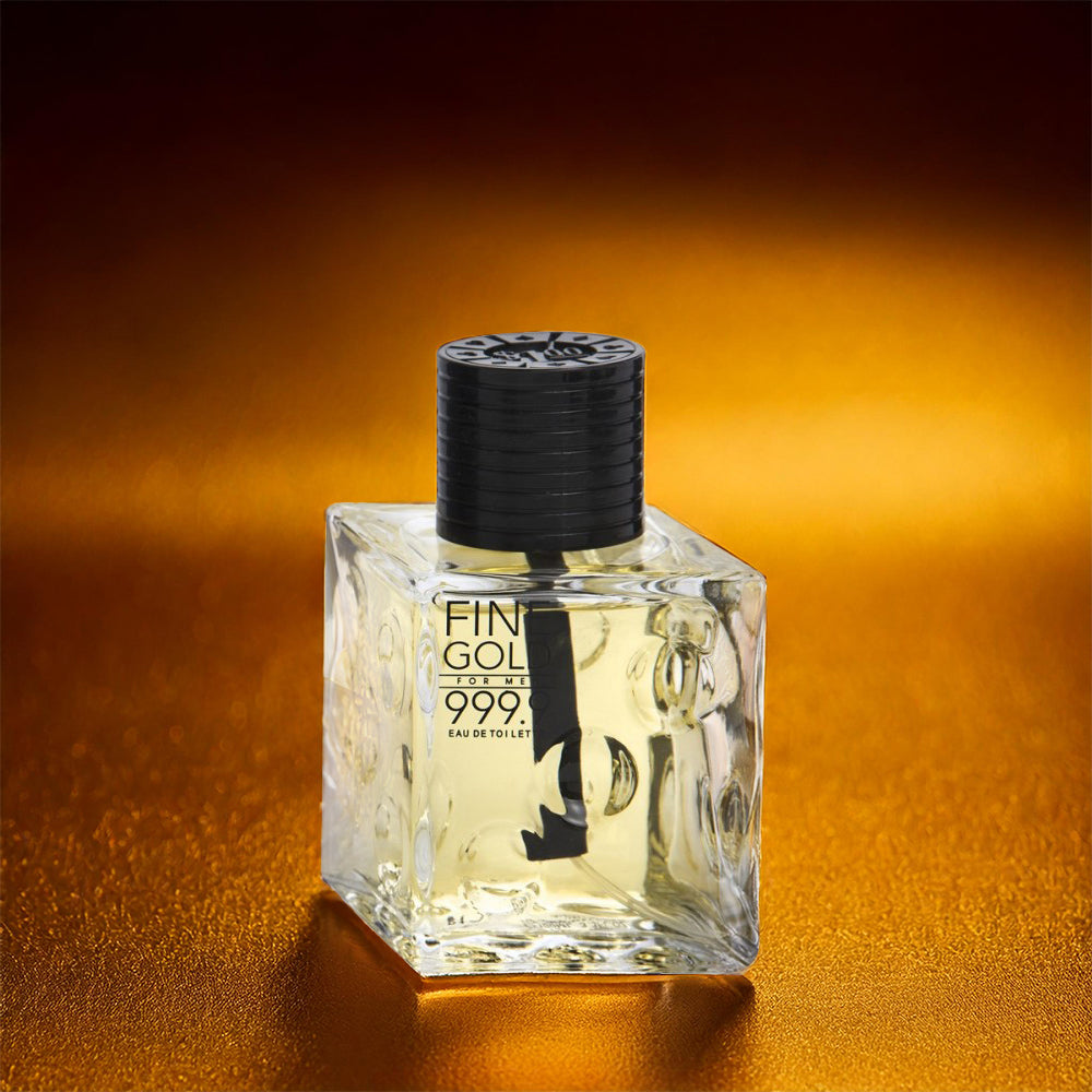 100ml Eau de Toilette "Fine Gold" cu Arome Lemnoase pentru Bărbați