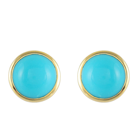 Cercei din Aur de 9K ( 1.46 grame ) cu Turcoaz ”Frumoasa Adormită” 3.55 Carate