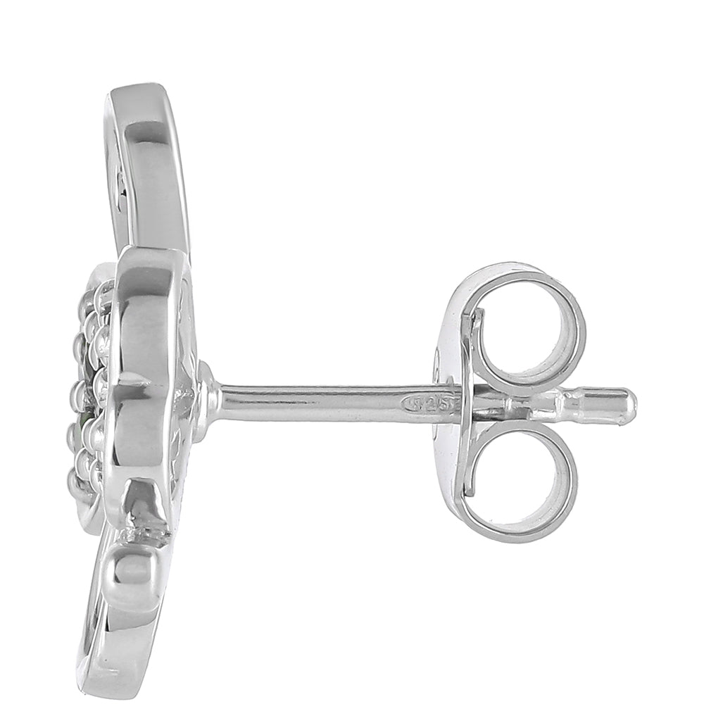 Cercei din Argint 925 ( 3.19 grame ) cu Cromdiopsid 0.43 Carate