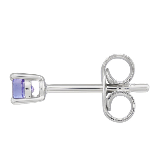 Cercei din Argint 925 ( 0.66 grame ) cu Tanzanit AAA 0.23 Carate