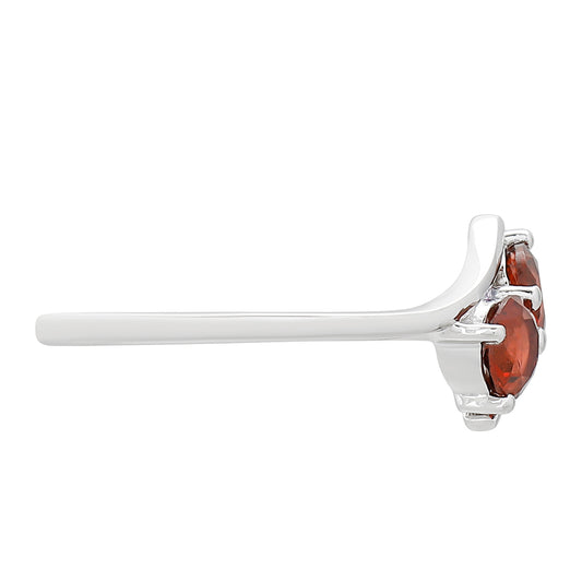 Inel din Argint 925 ( 1.72 grame ) cu Granat 0.88 Carate