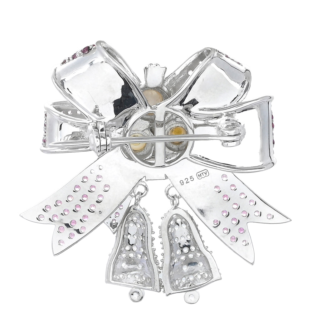 Broşă din Argint 925 ( 11.38 grame ) cu Granat Rodolit 3.88 Carate