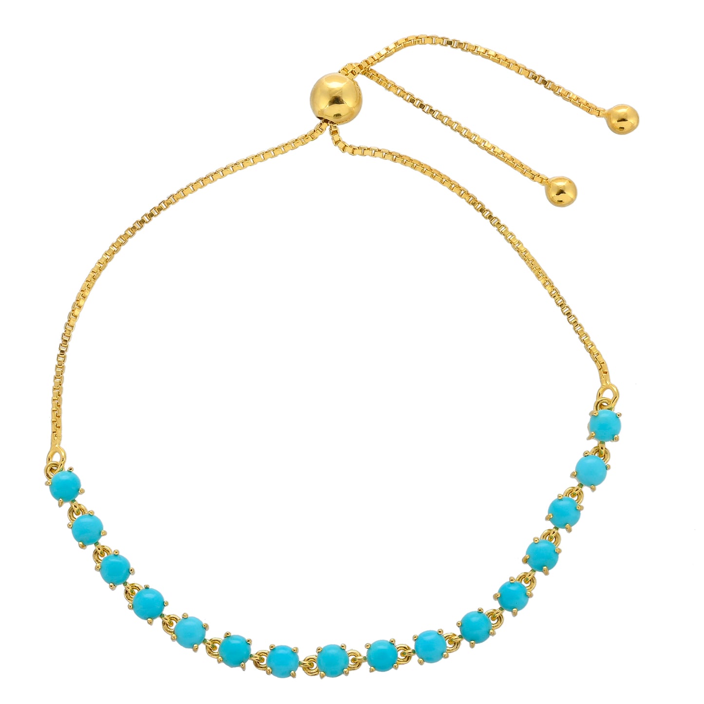 Brățară din Argint 925 Placat cu Aur ( 4.19 grame ) cu Turcoaz ”Frumoasa Adormită” 2.8 Carate