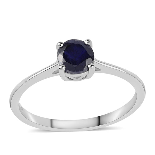 Inel din Argint 925 ( 1.5 grame ) cu Safir Albastru Australian 1 Carate