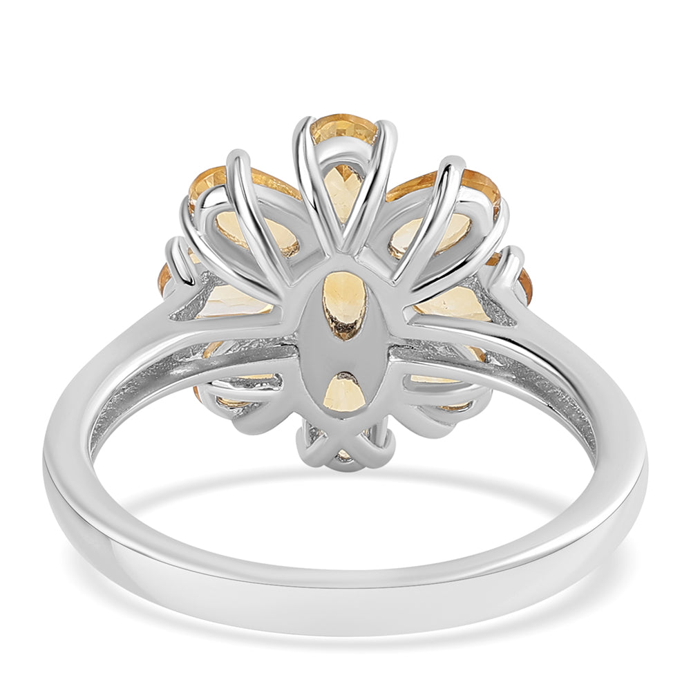 Inel din Argint 925 ( 3.19 grame ) cu Citrin 1.98 Carate