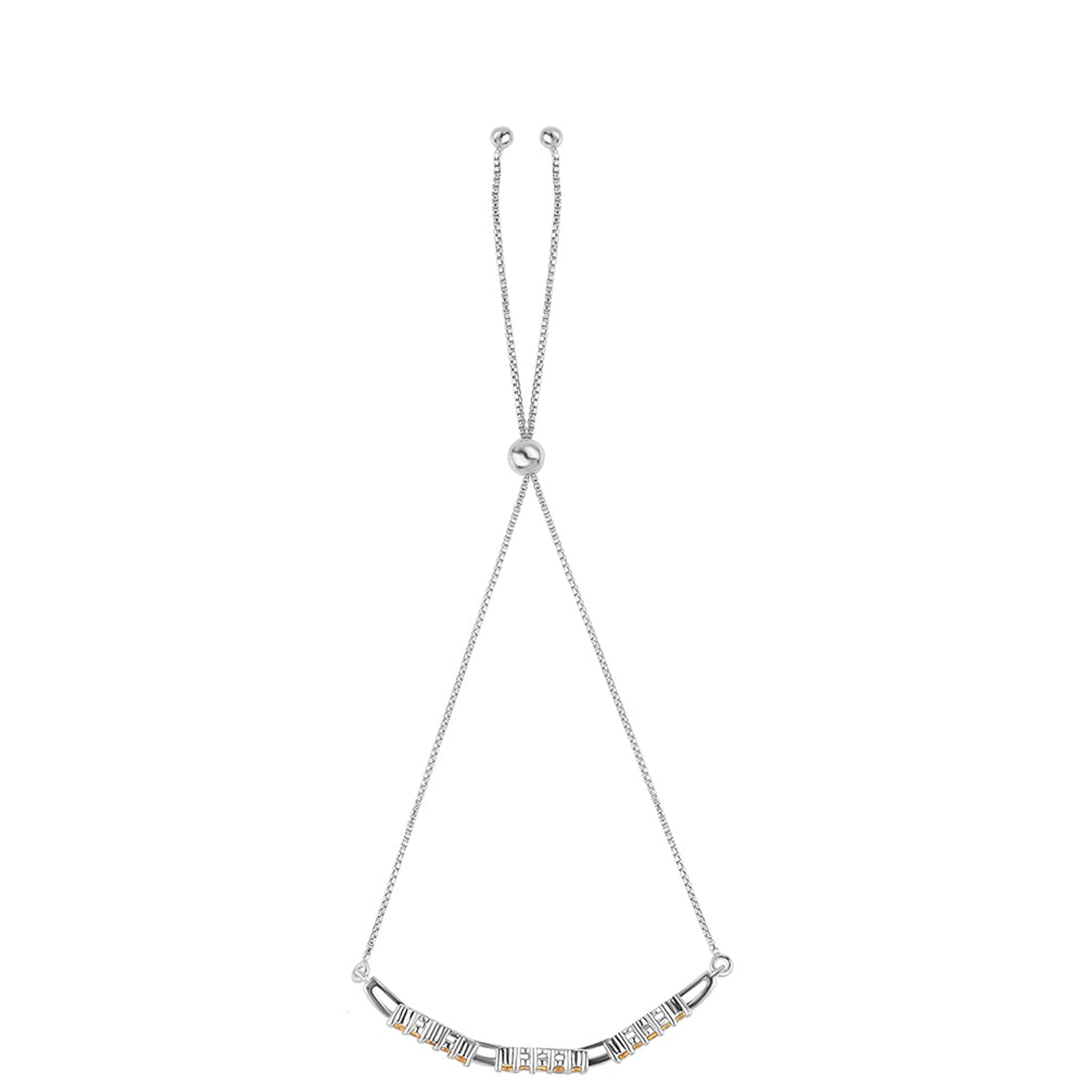 Brățară din Argint 925 ( 4.6 grame ) cu Citrin 1.2 Carate