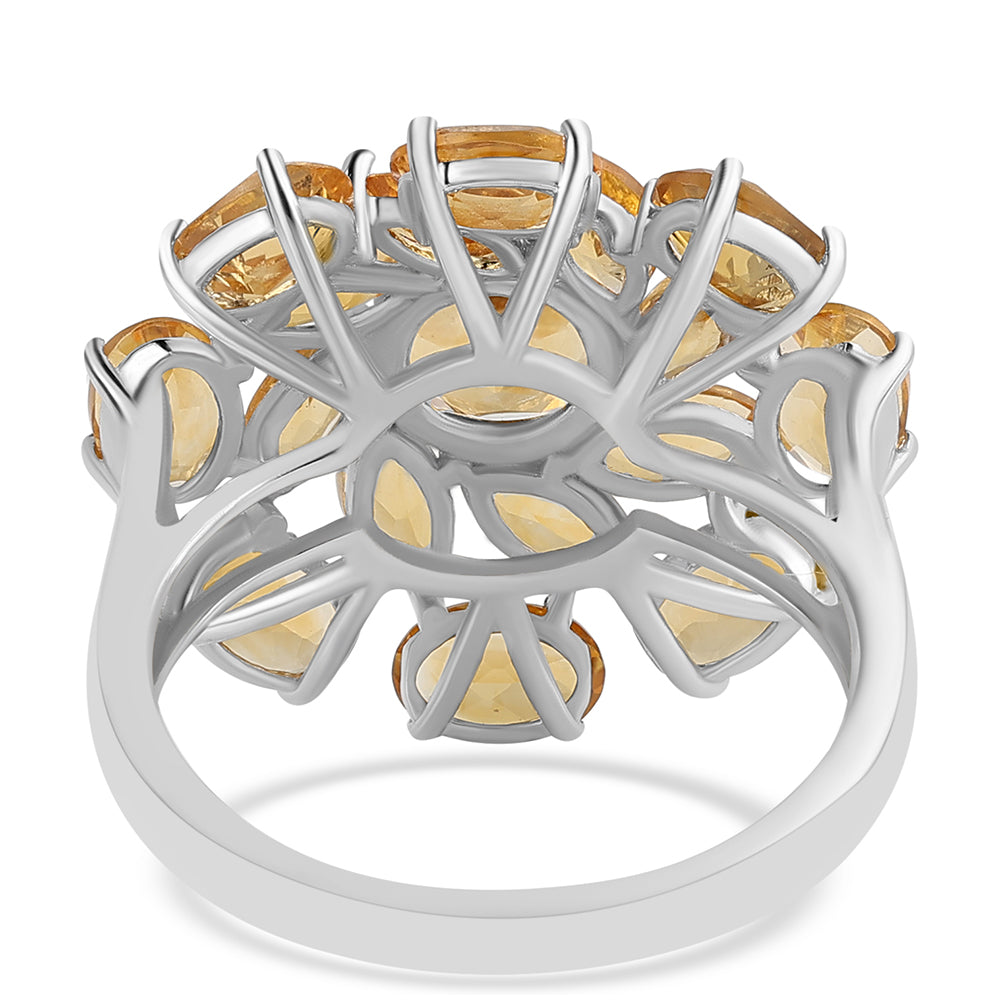 Inel din Argint 925 ( 4.48 grame ) cu Citrin 6.42 Carate