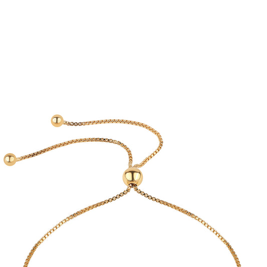 Brățară din Argint 925 Placat cu Aur ( 2.57 grame ) cu Diamant Verde 0.01 Carate