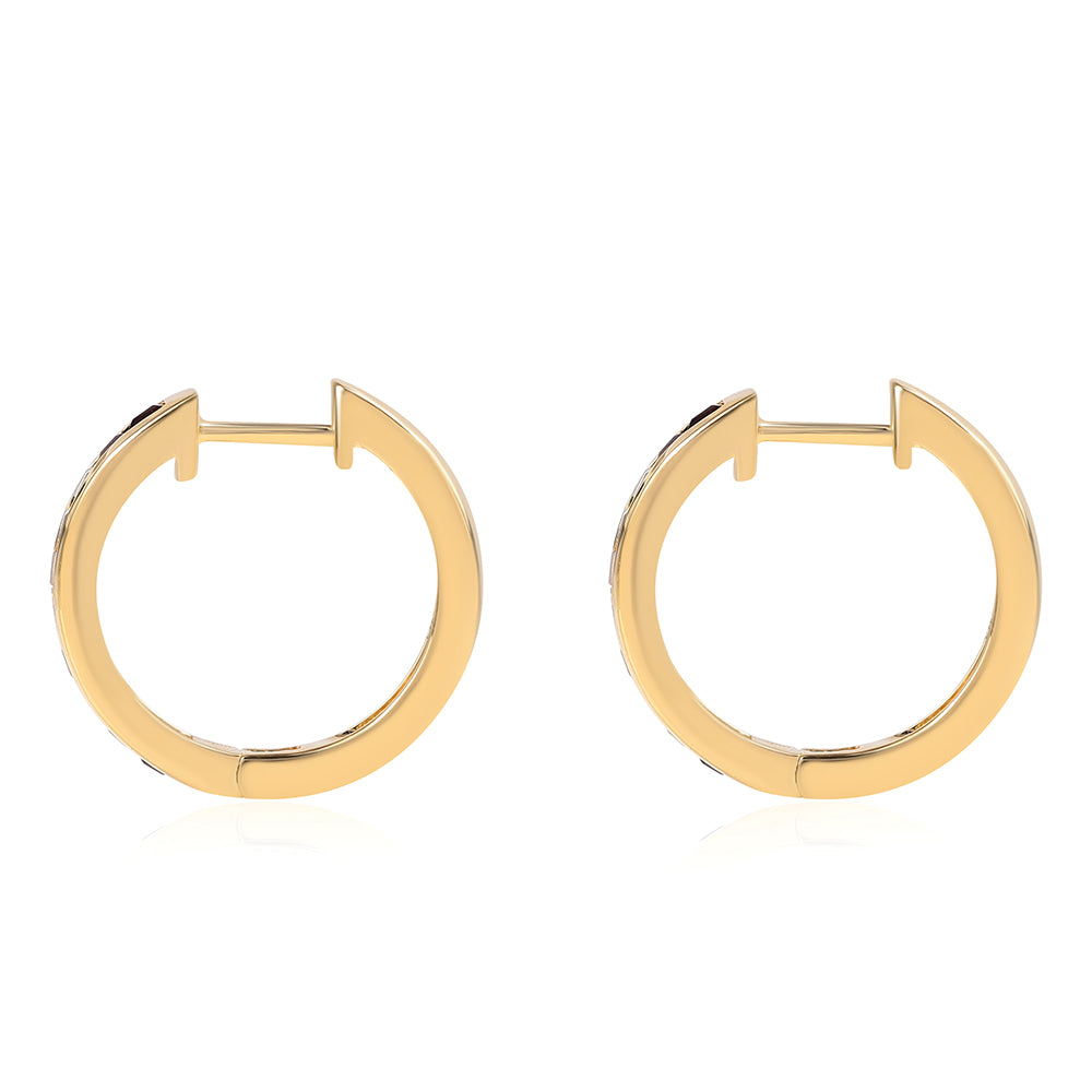 Cercei din Argint 925 Placat cu Aur ( 4.56 grame ) cu Ametist African și Peridot 1.52 Carate