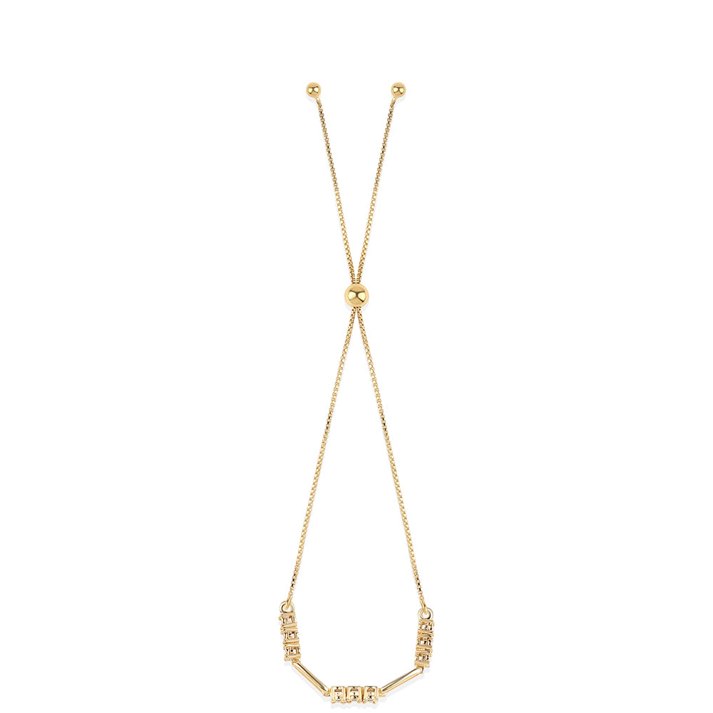 Brățară din Argint 925 Placat cu Aur ( 3.2 grame ) cu Diamant Albastru 0.05 Carate