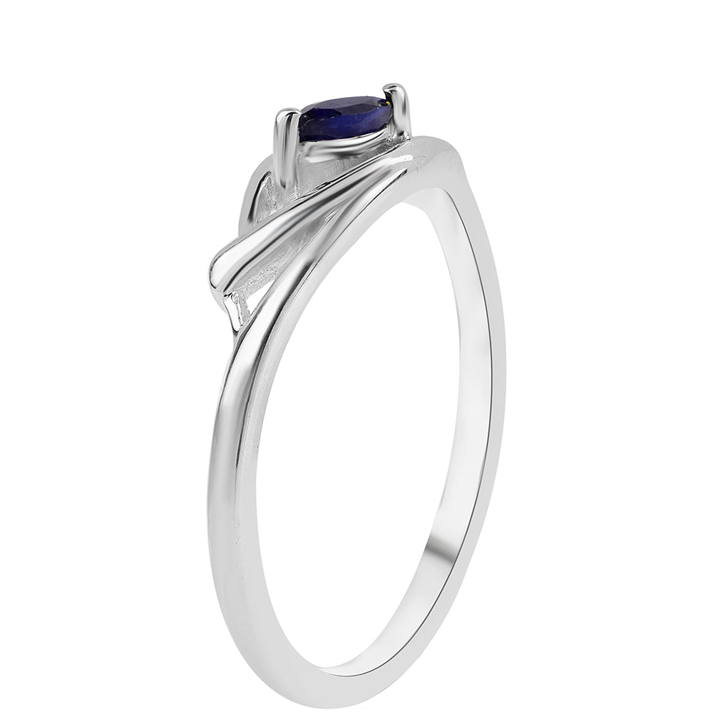 Inel din Argint 925 ( 2.09 grame ) cu Safir Albastru Australian 0.18 Carate