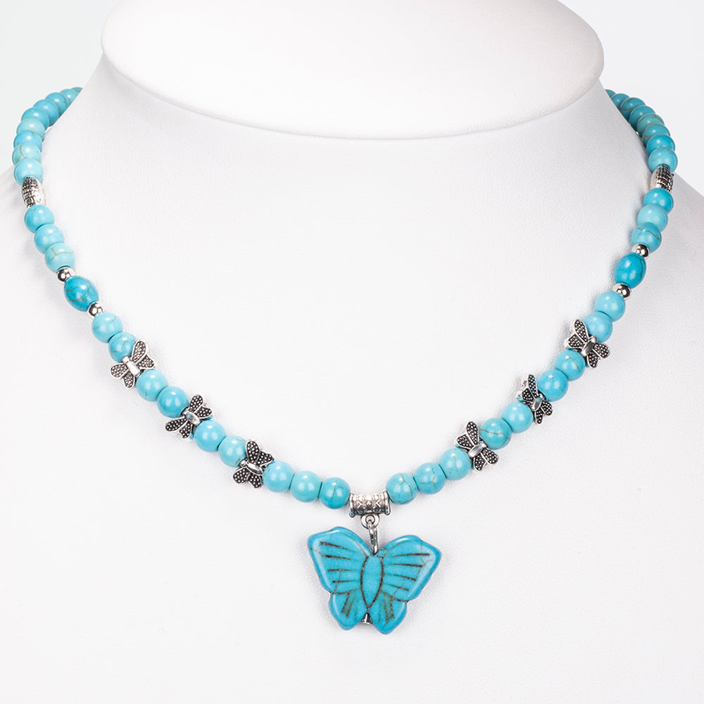 Set din Aliaj Placat cu Aur ( 40.85 grame ) cu Turcoaz 223.15 Carate ( Colier+Brățară )