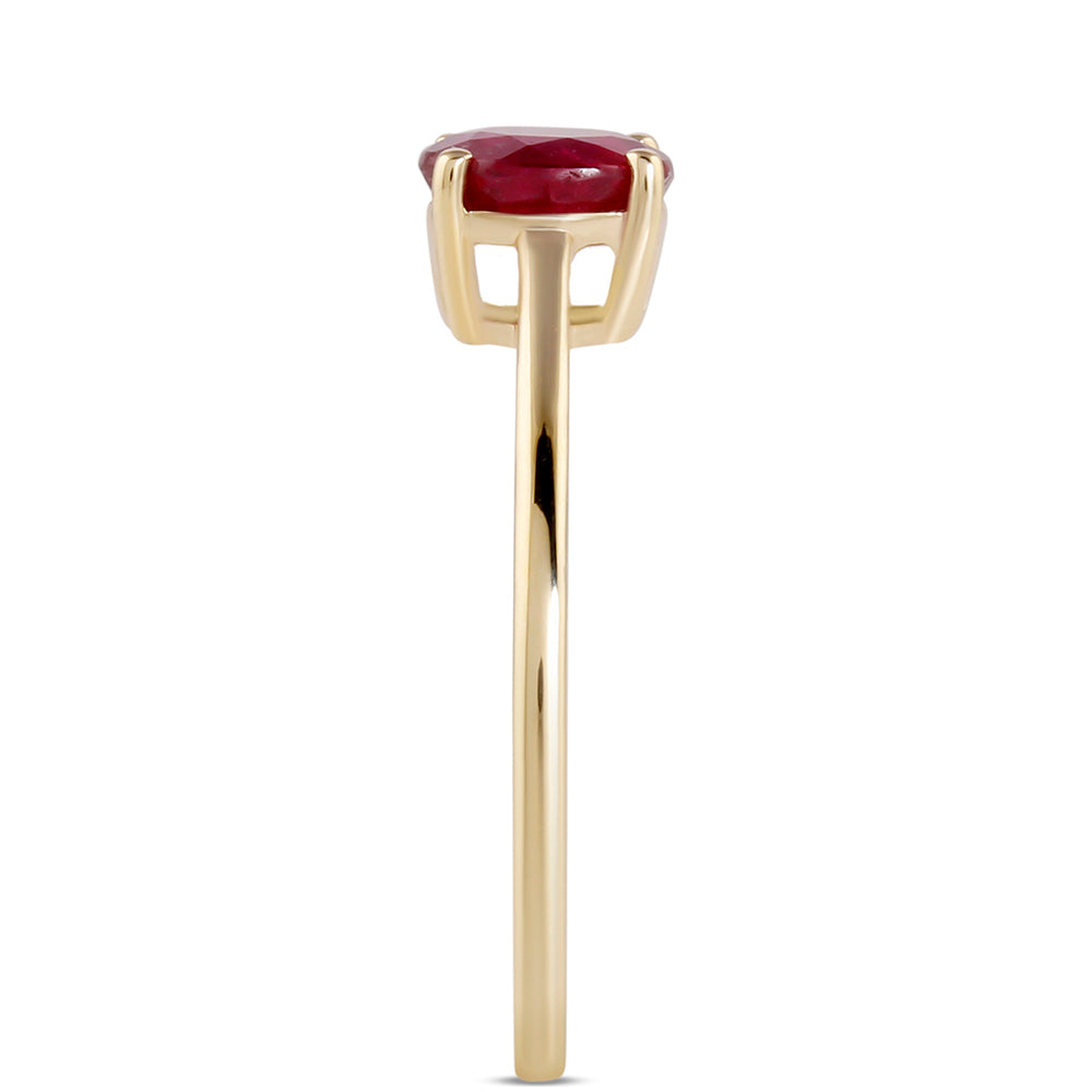 Inel din Aur de 9K ( 1.28 grame ) cu Rubin Malagasy 1.29 Carate