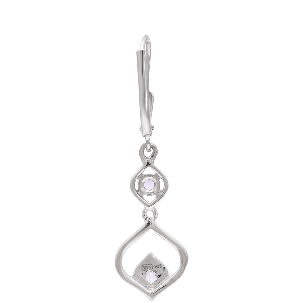 Cercei din Argint 925 ( 2.83 grame ) cu Tanzanit AAA 0.43 Carate