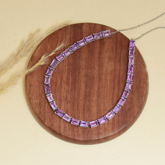 Brățară din Argint 925 ( 3.75 grame ) cu Ametist Brazilian 2.57 Carate