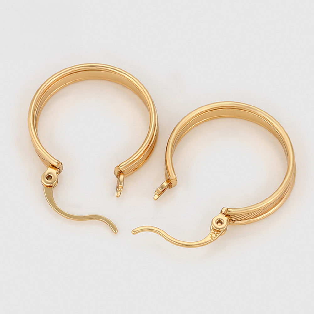 Cercei din Aliaj Placat cu Aur