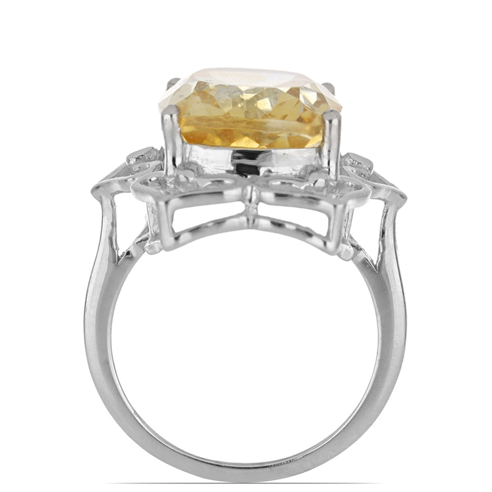 Inel din Argint 925 ( 4.63 grame ) cu Citrin Ural 8.71 Carate