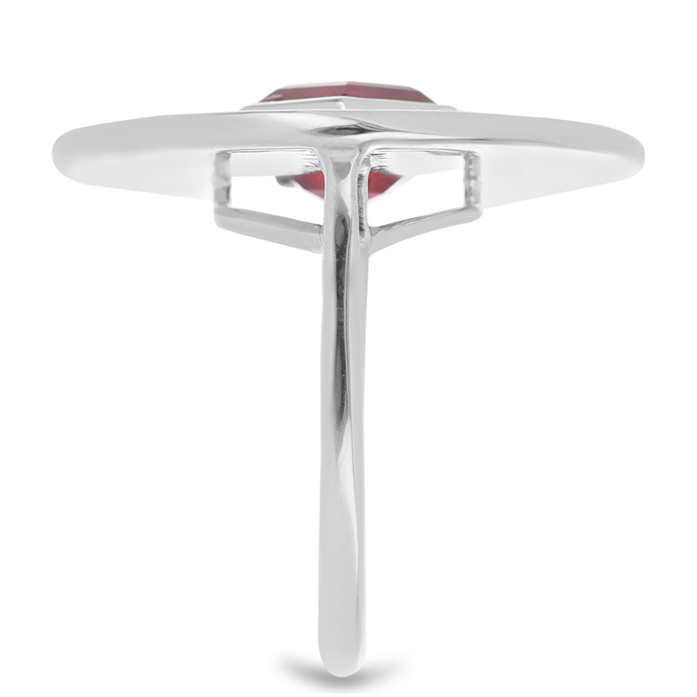 Inel din Argint 925 ( 8.51 grame ) cu Rubin Malagasy 3.57 Carate