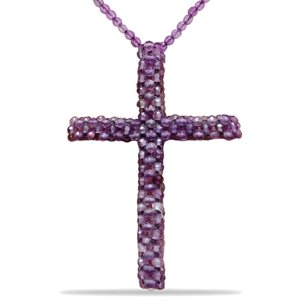 Cruce Colier din Pepită ( 8.1 grame ) cu Ametist Vera Cruz 40.5 Carate