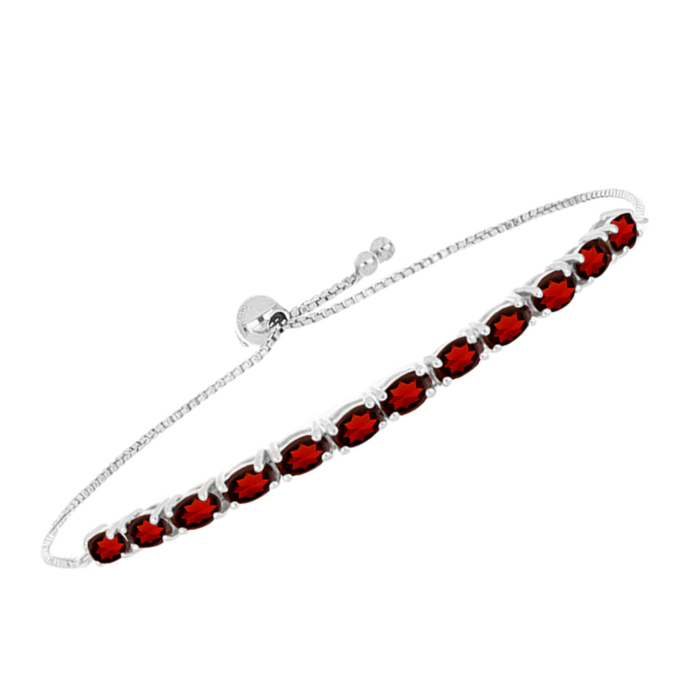 Brățară din Argint 925 ( 3.8 grame ) cu Granat Barton 3.86 Carate