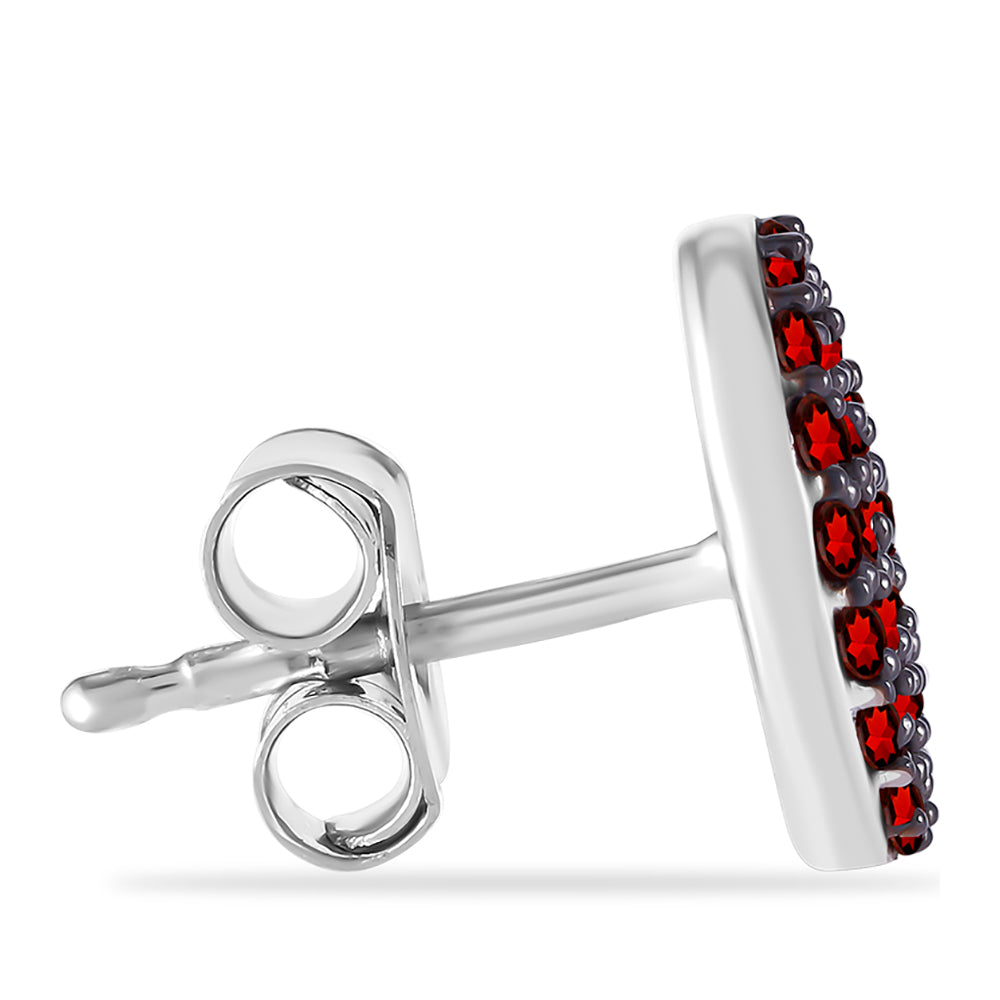 Cercei din Argint 925 ( 1.84 grame ) cu Granat Barton 0.67 Carate