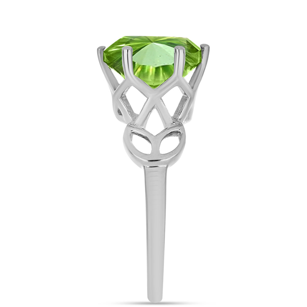 Inel din Argint 925 ( 2.56 grame ) cu Cuarț Verde 3.44 Carate