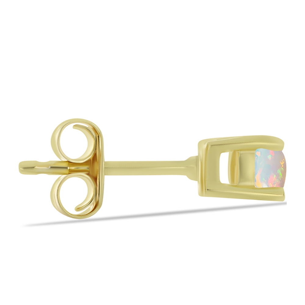 Cercei din Argint 925 Placat cu Aur ( 0.99 grame ) cu Opal Welo 0.36 Carate