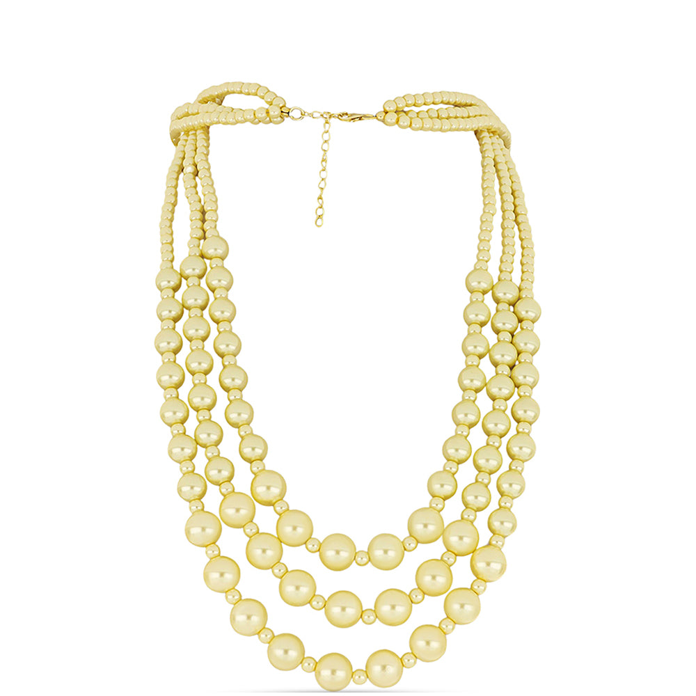 Colier din Argint 925 Placat cu Aur ( 1 grame ) cu Perlă Piersică 379.25 Carate