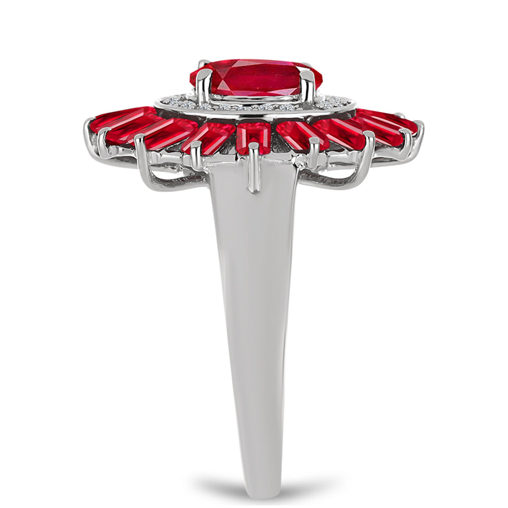 Inel din Argint 925 ( 5.03 grame ) cu Agat Roșu 2.78 Carate