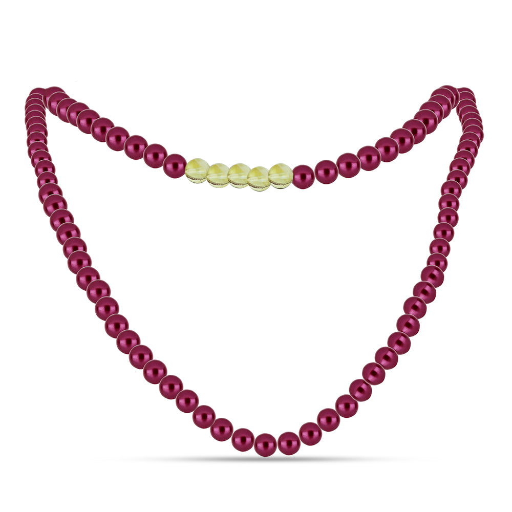 Set din Pepită ( 0.91 grame ) cu Perlă de cultură Violet și Citrin Ural 263.31 Carate ( Colier+Cercei+Brățară )
