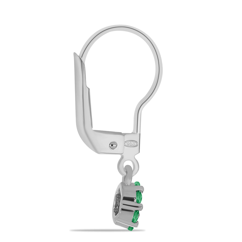 Cercei din Argint 925 ( 1.42 grame ) cu Alexandrit Natural 0.38 Carate