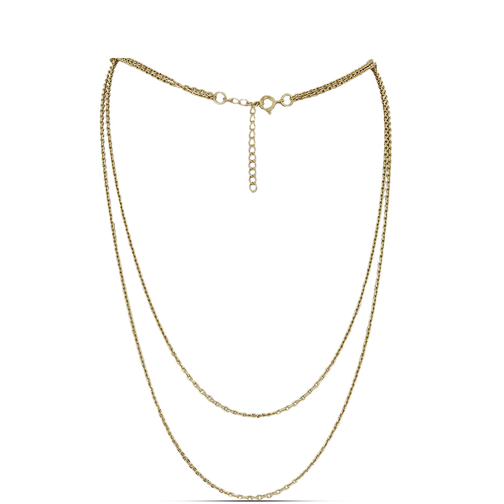 Lanț din Argint 925 Placat cu Aur ( 7.58 grame ) ( Colier )