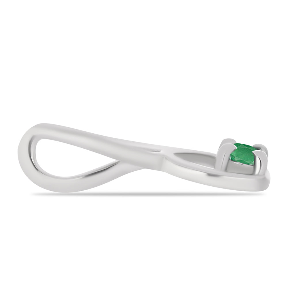 Pandantiv din Argint 925 ( 0.65 grame ) cu Smarald Brazilian 0.1 Carate