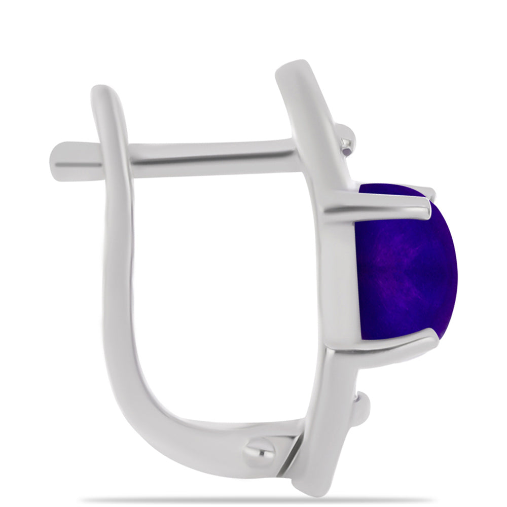Cercei din Argint 925 ( 3.3 grame ) cu Jad Violet 3.03 Carate