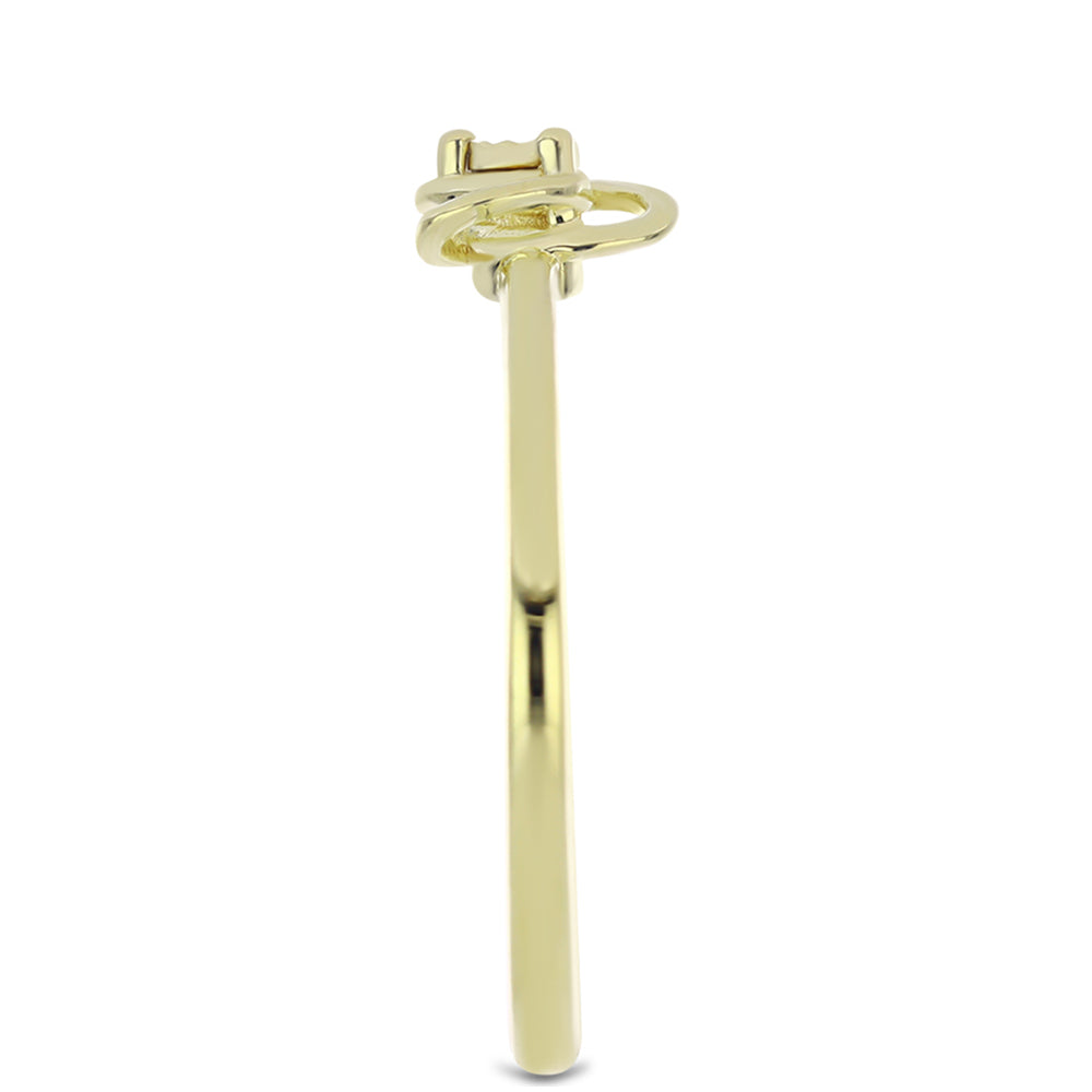 Set din Argint 925 Placat cu Aur ( 3.56 grame ) cu Diamant Roșu 0.03 Carate ( Cercei+Inel+Pandantiv )