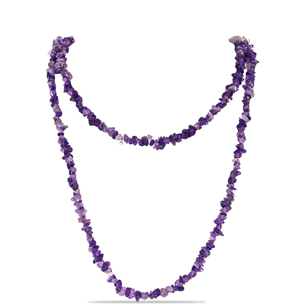 Colier din Pepită ( 35.24 grame ) cu Ametist Marocan 176.21 Carate