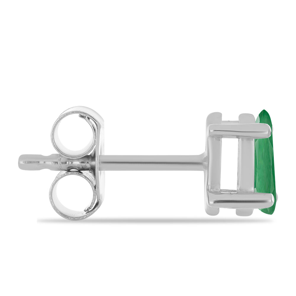 Cercei din Argint 925 ( 0.86 grame ) cu Smarald Brazilian 0.44 Carate