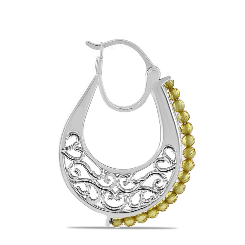 Cercei din Argint 925 ( 7.99 grame ) cu Citrin Ural 2.7 Carate