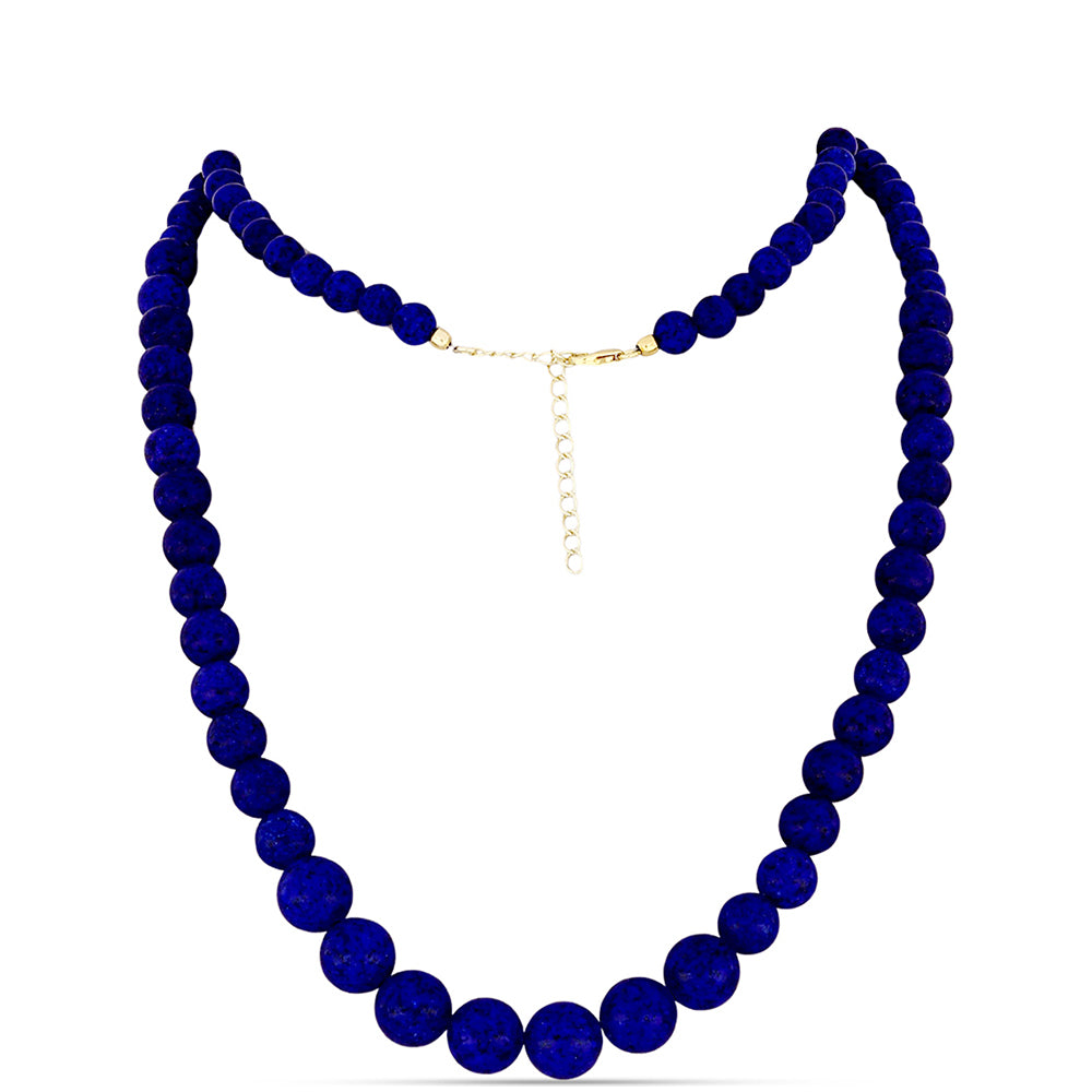 Colier din Argint 925 Placat cu Aur ( 1.03 grame ) cu Lapis Lazuli 200.85 Carate