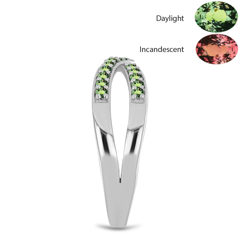 Inel din Argint 925 ( 3.61 grame ) cu Alexandrit Natural 0.48 Carate