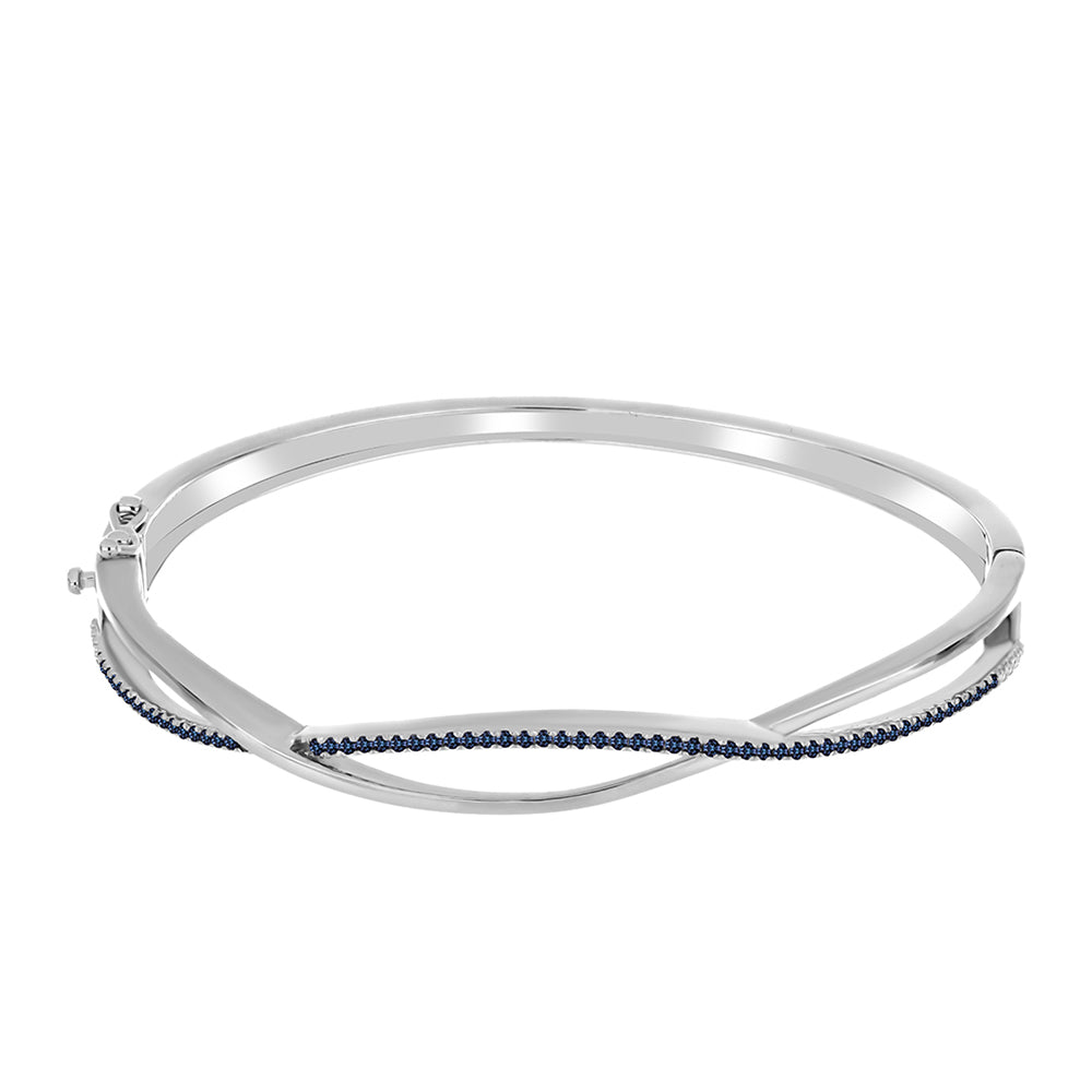 Brățară din Argint 925 ( 15.38 grame ) cu Moissanite Violet Imperial 0.48 Carate