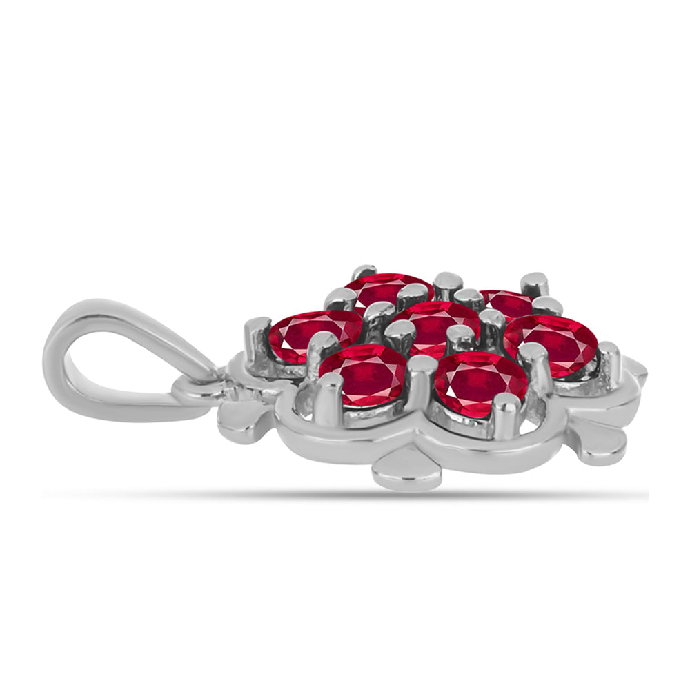 Pandantiv din Argint 925 ( 1.93 grame ) cu Rubin Malagasy 1.73 Carate