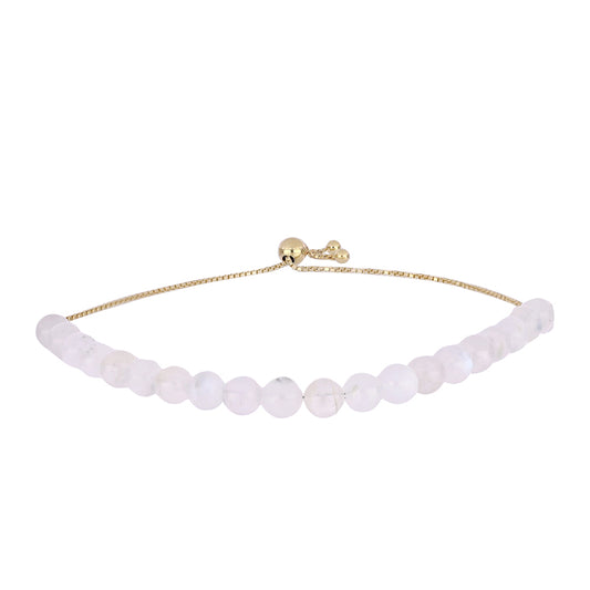 Brățară din Argint 925 Placat cu Aur ( 1.75 grame ) cu Piatra Lunii Curcubeu 34.14 Carate