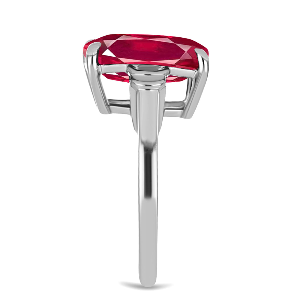 Inel din Argint 925 ( 3.28 grame ) cu Rubin Malagasy 8.67 Carate
