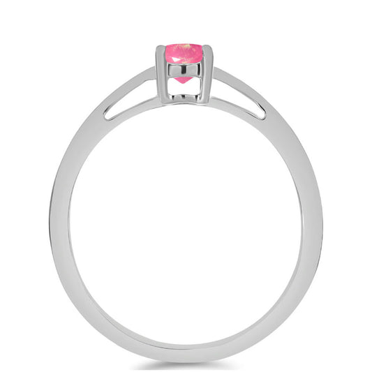 Inel din Argint 925 ( 1.38 grame ) cu Opal Lega Dembi Roz 0.15 Carate