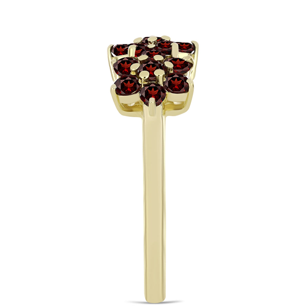 Inel din Argint 925 Placat cu Aur ( 2.79 grame ) cu Granat Barton 1.75 Carate