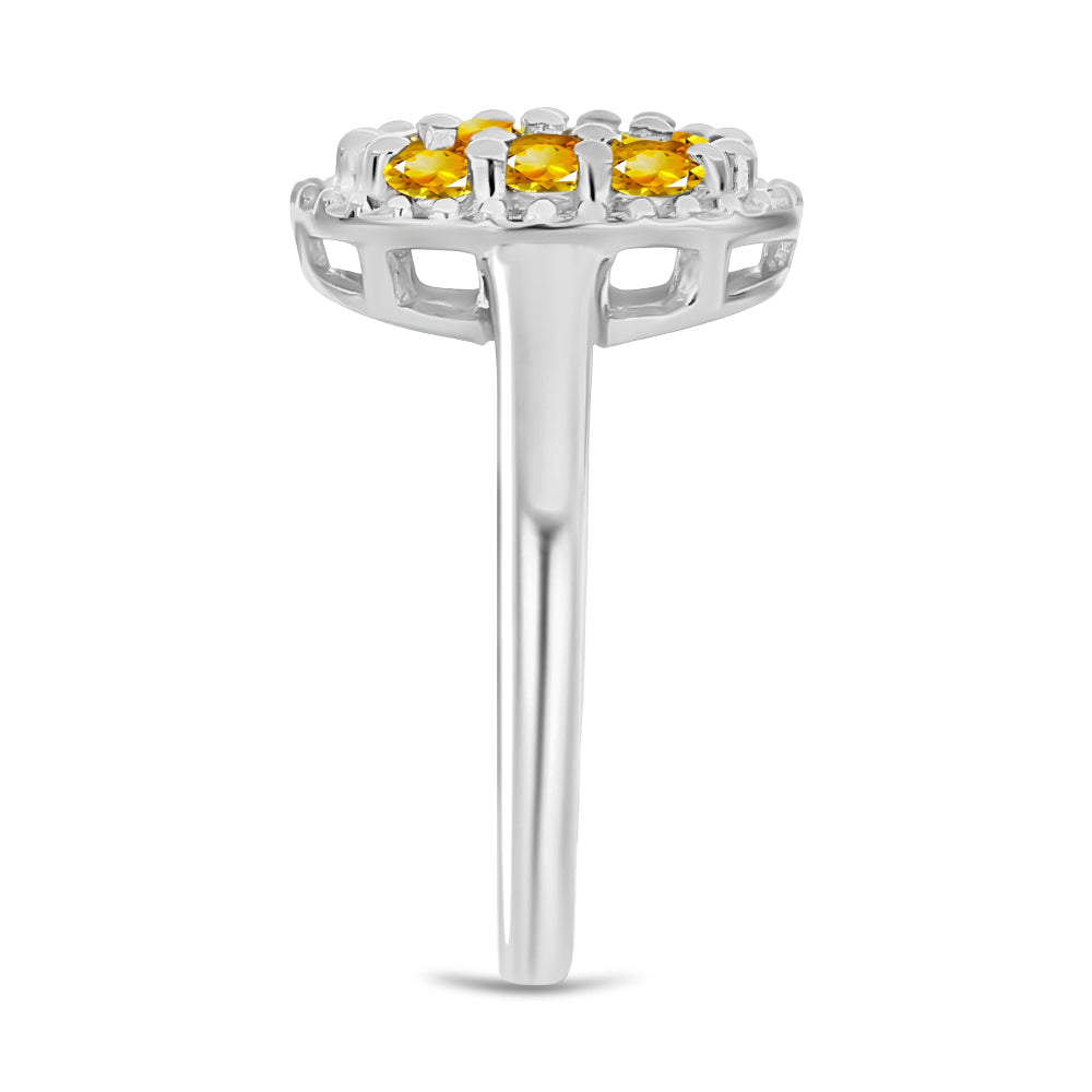 Inel din Argint 925 ( 2.69 grame ) cu Citrin Rio Golden 0.71 Carate